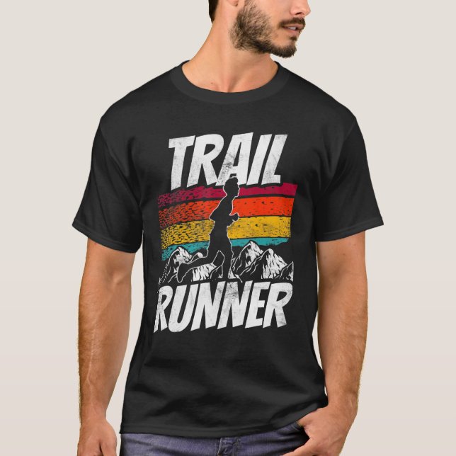 T-shirt Trail Runner Trails En Cours D'Exécution (Devant)