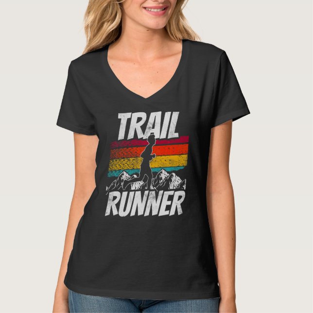 T-shirt Trail Runner Trails En Cours D'Exécution (Devant)