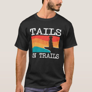 T-shirt Trails Black Great Dane Dog Randonnée