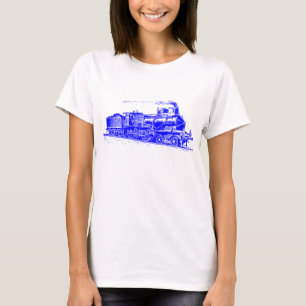 T-shirt Train 03 - Bleu