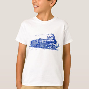 T-shirt Train 03 - Marine Blue