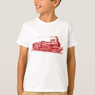 T-shirt Train 03 - Ruby Red