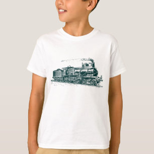 T-shirt Train 03 - Vert foncé