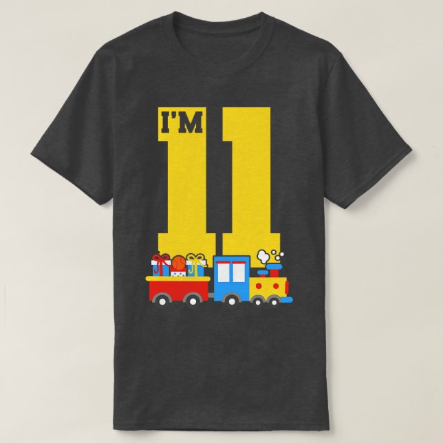 T-shirt Train 11e anniversaire (Design devant)