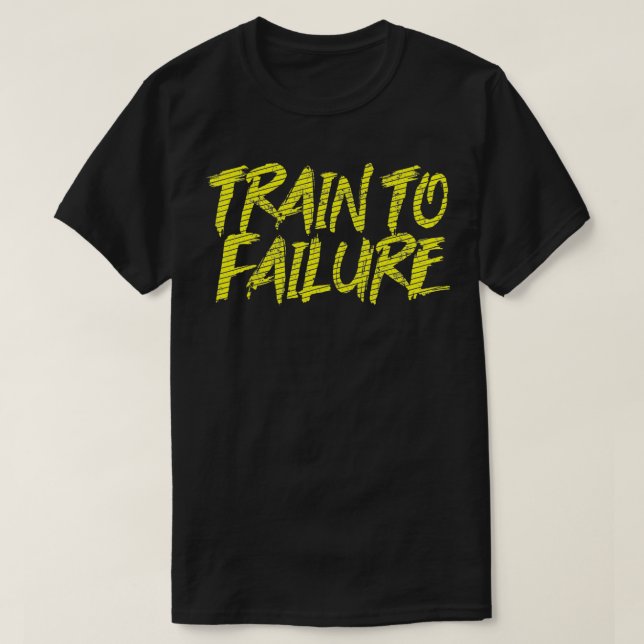 T-shirt Train À Échec Une Soul GYM A Dit Poids Répéter (Design devant)