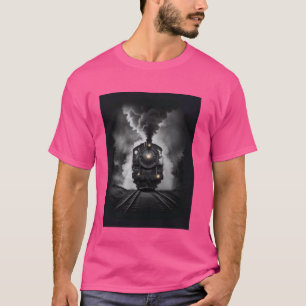 T-shirt Train à locomotive à vapeur 4014 chemin de fer vin