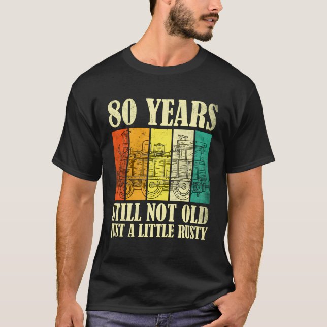 T-shirt Train à vapeur ferroviaire 80 80e (Devant)