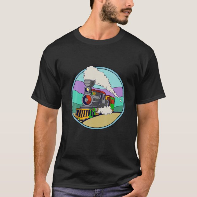 T-shirt Train amusant Locomotive Model Railroad T Shirt (Devant)