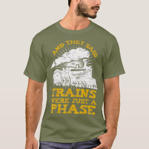 T-shirt Train amusant pour ouvrier du chemin de fer ou amo