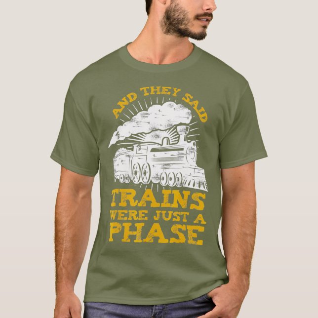 T-shirt Train amusant pour ouvrier du chemin de fer ou amo (Devant)