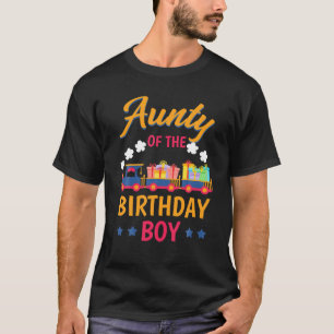 T-shirt Train Anniversaire Party Railroad Aunty De L'Anniv