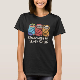 T-shirt Train avec mon groupe de paresseux