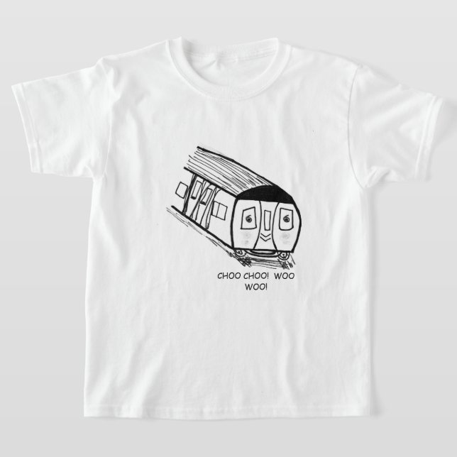 T-Shirt Train Choo Choo pour Enfants (Poser)