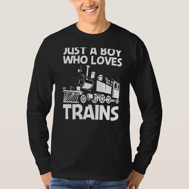 T-shirt Train cool Pour Garçons Train Locomotive Railroad (Devant)