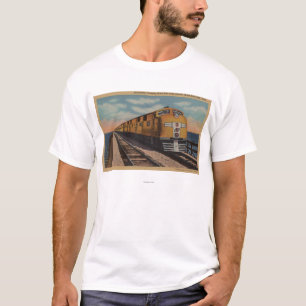 T-shirt Train croisant le Grand Lac Salé, Ogden, Utah