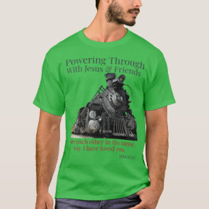 T-shirt Train De Chemin De Fer À Travers Jésus Jean 151