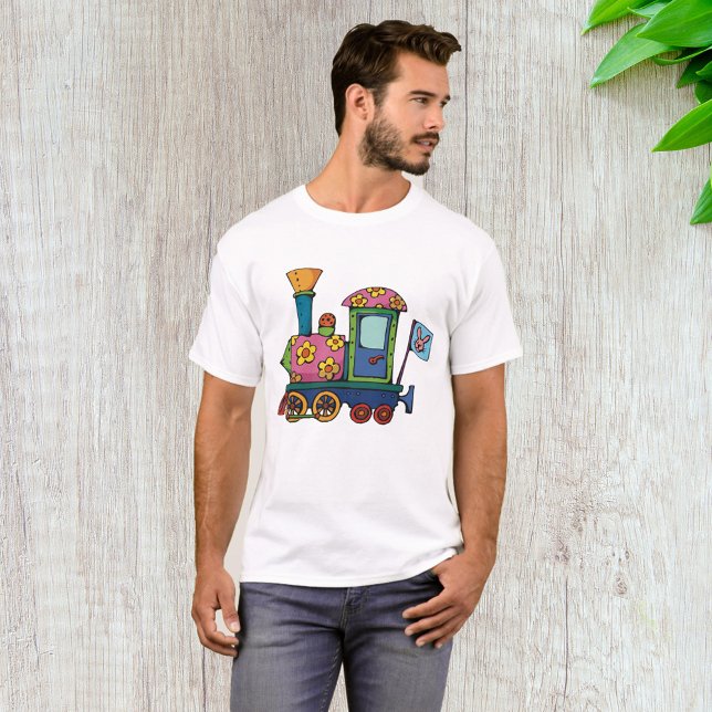 T-shirt Train de fleurs jouet (Créateur téléchargé)