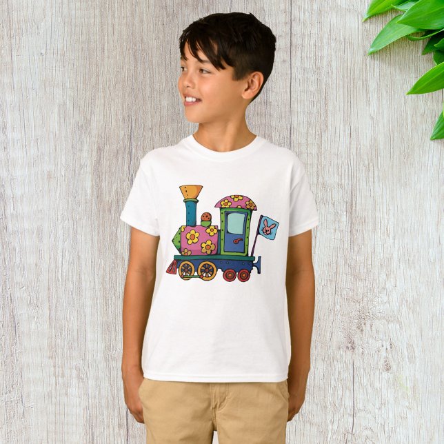 T-shirt Train de fleurs jouet (Créateur téléchargé)