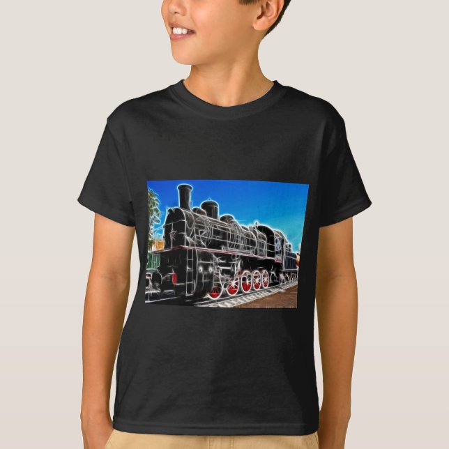 T-shirt Train de Fractalius (Devant)