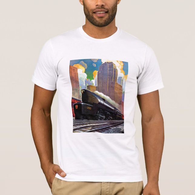 T-shirt Train de Pennsylvanie par Unknown (Devant)