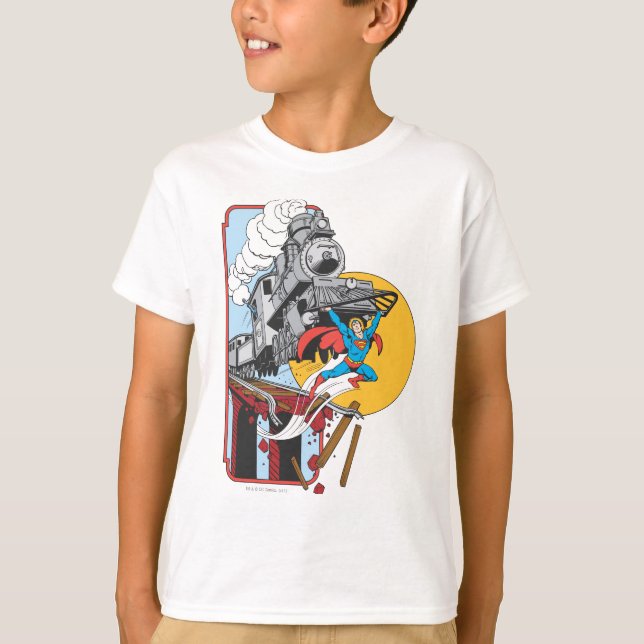 T-shirt Train de relève Superman (Devant)