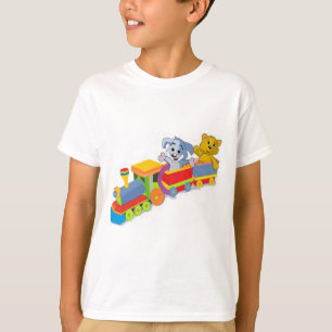 T-shirt Train de train de beaucoup de couleurs