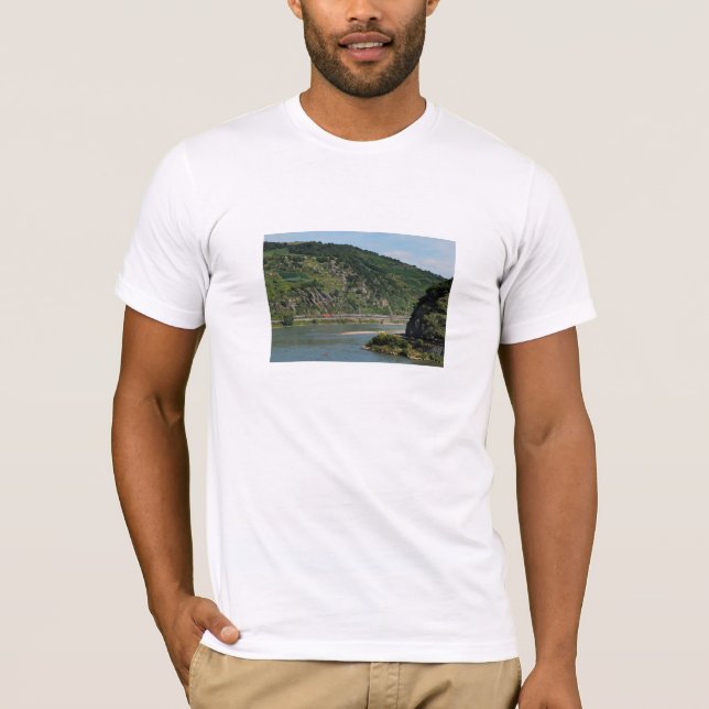 T-shirt Train de voyageurs à Oberwesel (Devant)