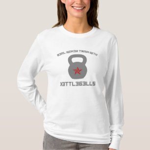 T-shirt Train de vraies femmes avec Kettlebells