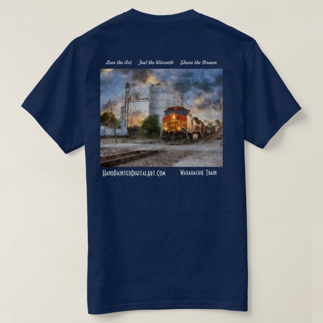 T-shirt Train de Waxahachie (Design dos)