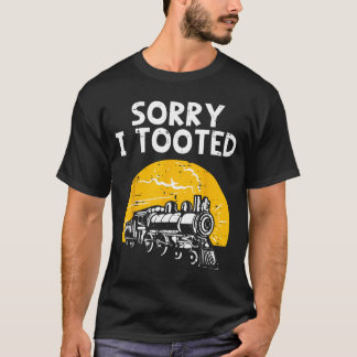 T-shirt Train Désolé Averti Drôle Locomotive Cheminots