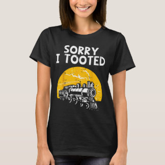 T-shirt Train Désolé Averti Drôle Locomotive Cheminots