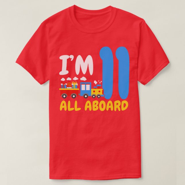 T-shirt Train du 11e anniversaire (Design devant)