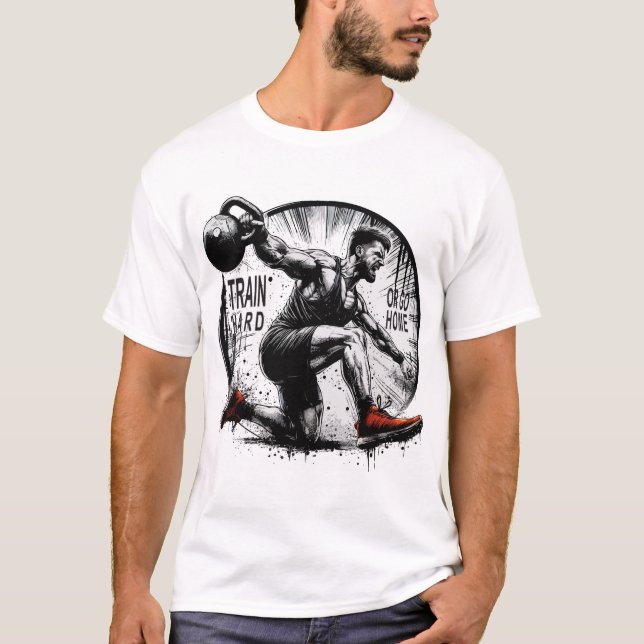 T-SHIRT TRAIN DUR OU RENTRER À LA MAISON (Devant)