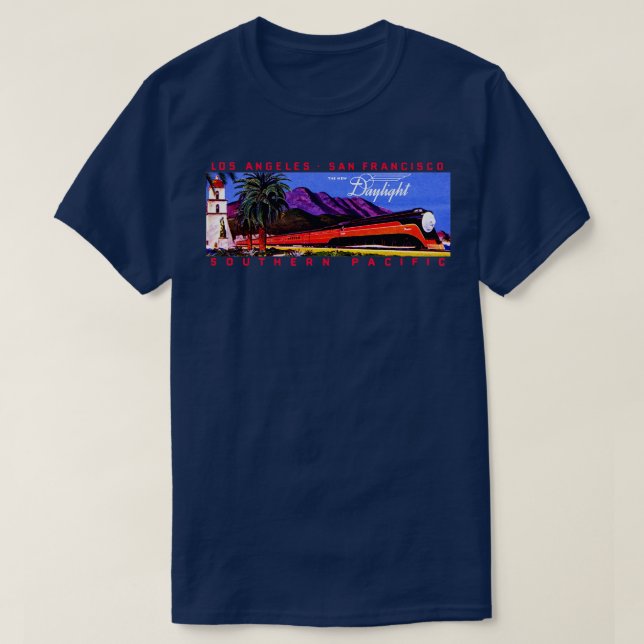 T-shirt Train ferroviaire Daylight des années 1930 (Design devant)