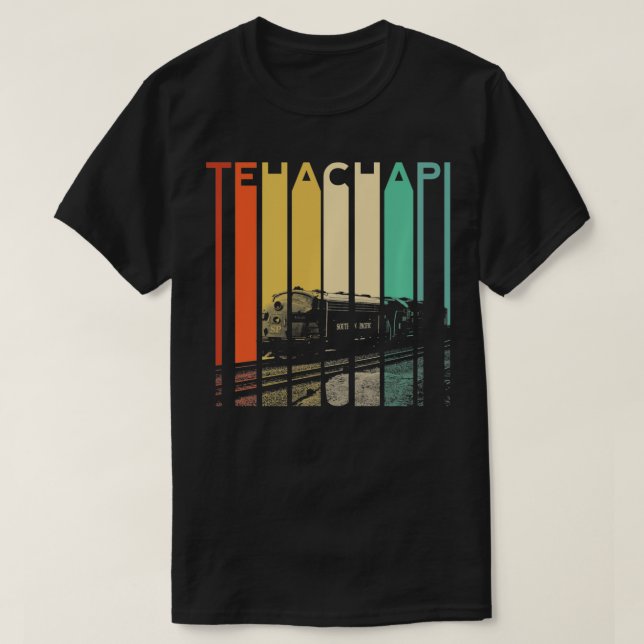 T-shirt Train ferroviaire Tehachapi California Mountain Re (Design devant)