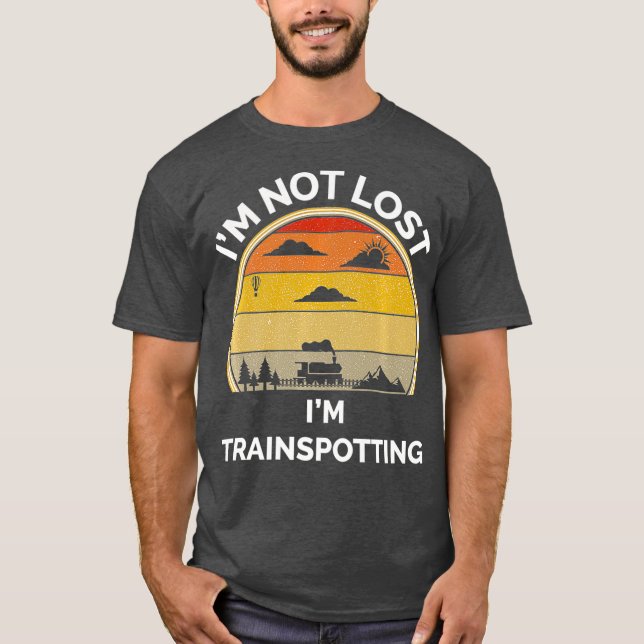 T-shirt Train Grandpa Model Train Collector Railroad (Devant)