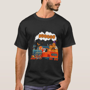 T-shirt Train Halloween Boom Ghost Citrouille Toddler Kids