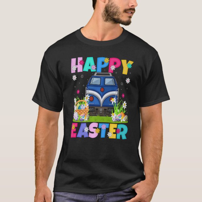 T-shirt Train Happy Pâques Funny Train Pâques dimanche (Devant)