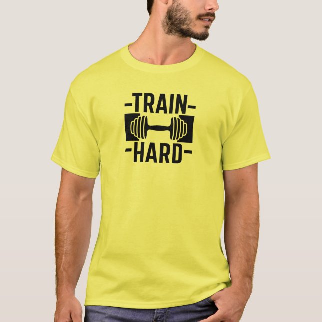 T-shirt Train Hard Gym (Devant)