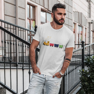 T-shirt Train Jouet Coloré