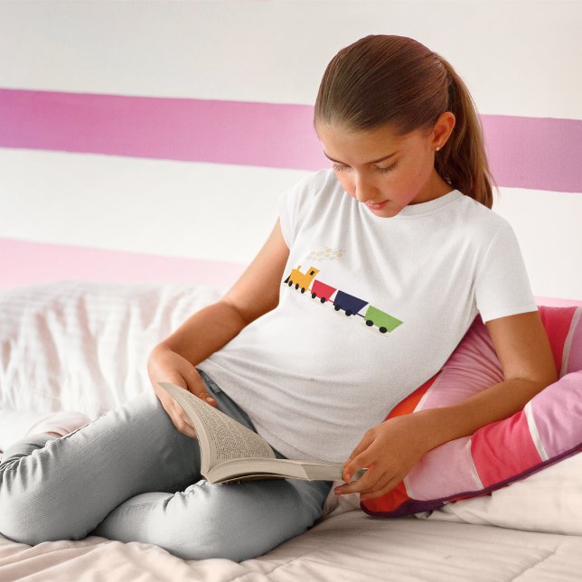 T-Shirt Train Jouet Coloré Dessin Animé (Créateur téléchargé)