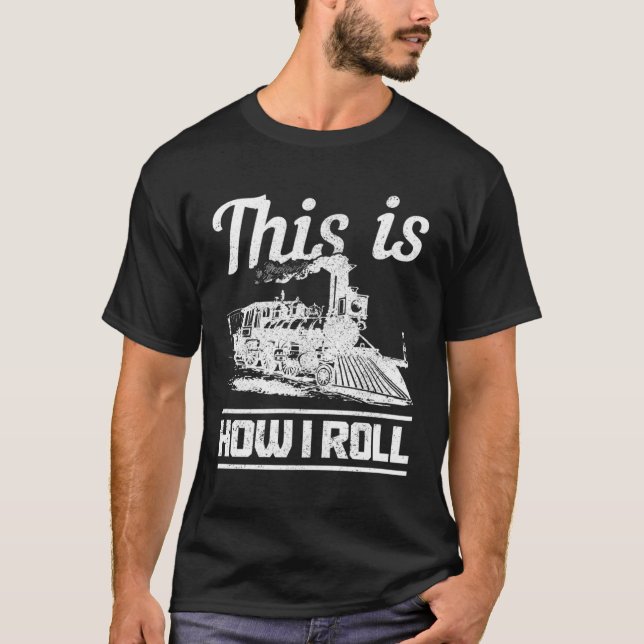 T-shirt Train Locomotive Model Train 1 (Devant)