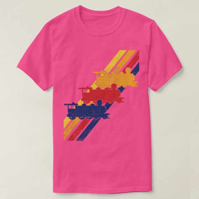 T-shirt Train Locomotive Railroad Model Train (Design devant)