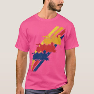 T-shirt Train Locomotive Railroad Model Train