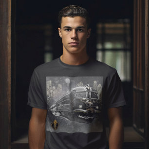 T-shirt Train nocturne