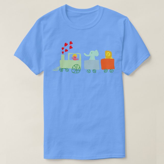 T-shirt train pour enfants (Design devant)