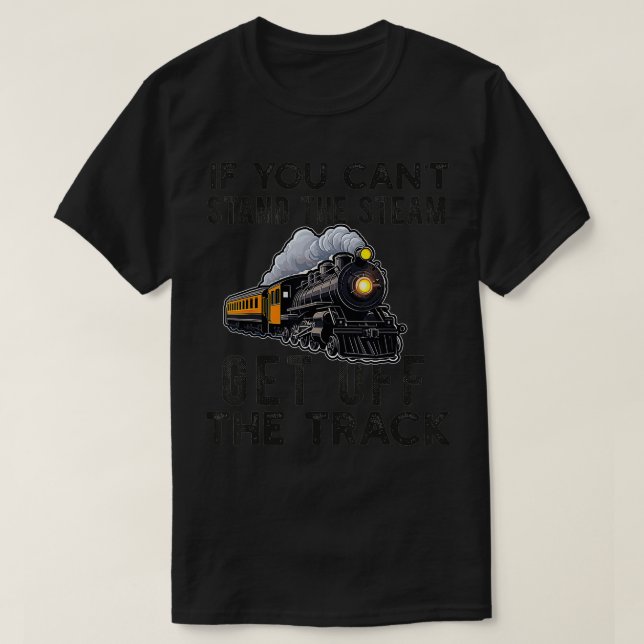 T-shirt Train Pour Hommes Adultes Garçons Chemin De Fer Co (Design devant)