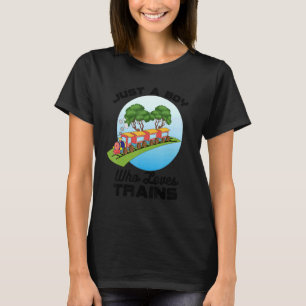 T-shirt Train Pour Les Garçons Et Les Petits Enfants Juste