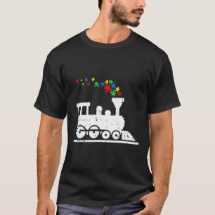 T-shirt Train Puzzle Piece Sensibilisation sur l'autisme C
