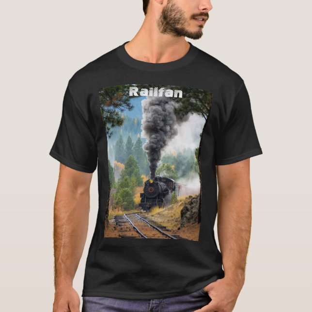 T-shirt Train Railfan (Devant)